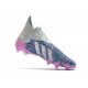 Buty Piłkarskie adidas Predator Freak+ FG Srebro Różowy Niebieski