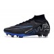 Nike Zoom Mercurial Superfly IX Elite DF AG Czarny Niebieski 