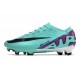 Nike Air Zoom Mercurial Vapor XV Elite Fg Cyjan Fioletowy Czarny 