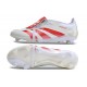 adidas Predator Elite Fold-over Tongue FG Biały Czerwony