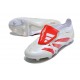 adidas Predator Elite Fold-over Tongue FG Biały Czerwony