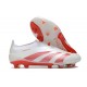 Korki adidas Predator Elite LL FG Biały Czerwony