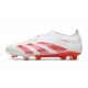 Korki adidas Predator Elite LL FG Biały Czerwony