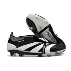 adidas Predator Elite Fold-over Tongue FG Czarny Biały 