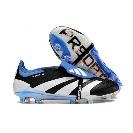 adidas Predator Elite Fold-over Tongue FG Czarny Biały Niebieski