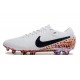 Buty Nike Tiempo Legend 10 Elite FG Biały Czarny Pomarańczowy