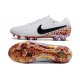 Buty Nike Tiempo Legend 10 Elite FG Biały Czarny Pomarańczowy