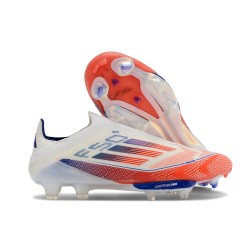 Buty piłkarskie adidas F50+ FG Biały Czerwony Niebieski