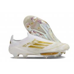 Buty piłkarskie adidas F50+ FG Biały Złoto