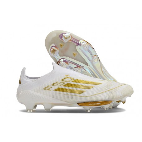 Buty piłkarskie adidas F50+ FG Biały Złoto