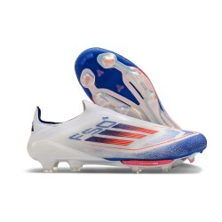 Buty piłkarskie adidas F50+ FG Biały Niebieski Czerwony