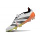 adidas Predator Elite Fold-over Tongue FG Biały Czarny Pomarańczowy