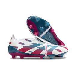 Buty adidas Predator 24 Elite FT FG Biały Czerwony Niebieski