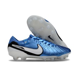 Buty Nike Tiempo Legend 10 Elite FG Niebieski Biały