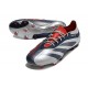 Buty piłkarskie Adidas Predator 24 Elite FG Srebro Czarny Czerwony