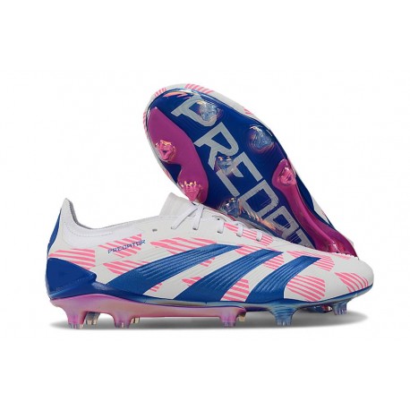 Buty piłkarskie Adidas Predator 24 Elite FG Biały Różowy Niebieski