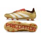 Buty piłkarskie Adidas Predator 24 Elite FG Złoto Biały Czerwony