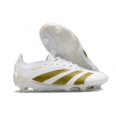 Buty piłkarskie Adidas Predator 24 Elite FG Biały Złoto 