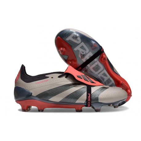 Adidas Predator Elite Tongue FG Platyna Metaliczna Czarny