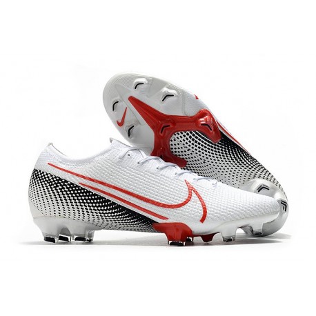 Korki Nike Mercurial Vapor XIII Elite FG Biały Czerwony Czarny