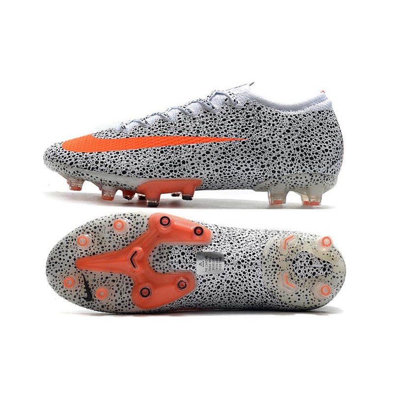 Korki Nike Mercurial Vapor 13 Elite AG CR7 Biały Pomarańczowy Czarny