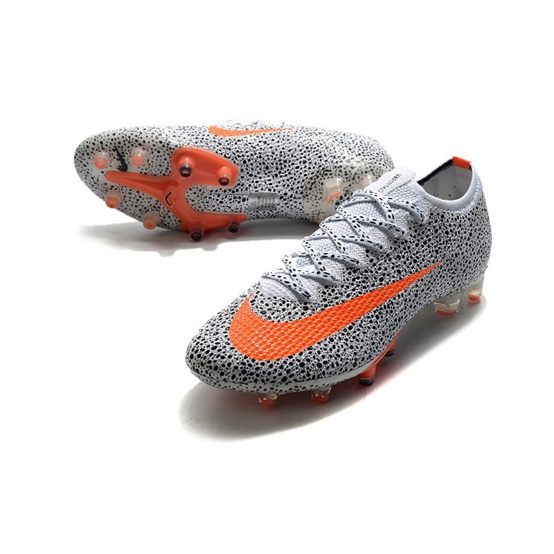 Korki Nike Mercurial Vapor 13 Elite AG CR7 Biały Pomarańczowy Czarny